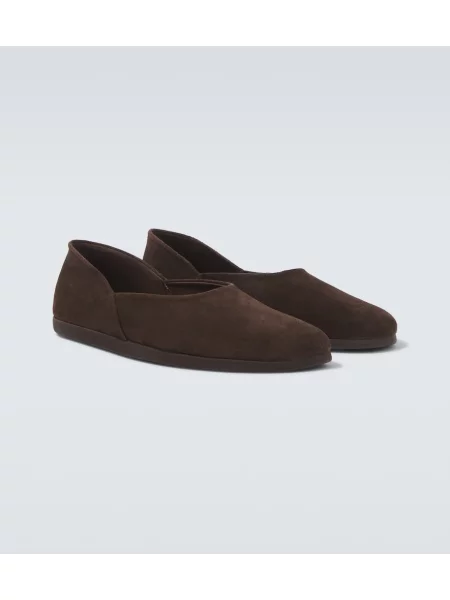 Chiloți Stoffa din piele de căprioară slip-on maro