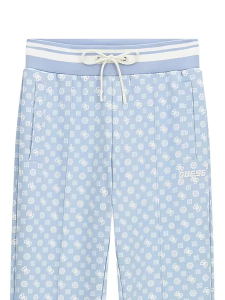Pantaloni Guess cu imagine alergare albastru