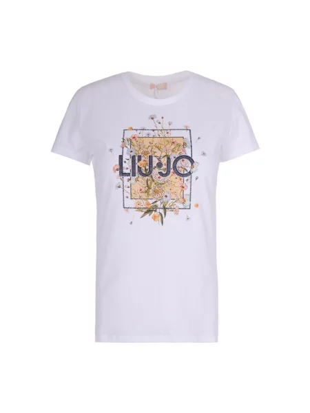 Liu Jo Koszulki Kobieta L T-shirt z nadrukiem kwiatowym Liu Jo White biały