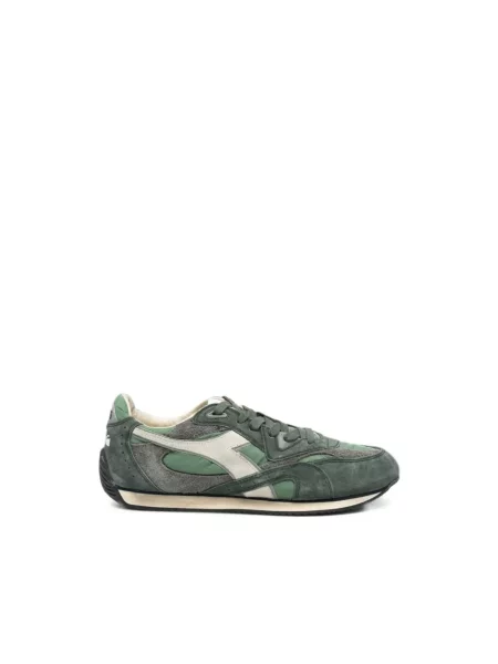 Sneakersy Diadora z przetarciami zielone