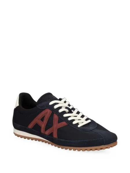 Sneakerși Armani Exchange cu autograf albastru