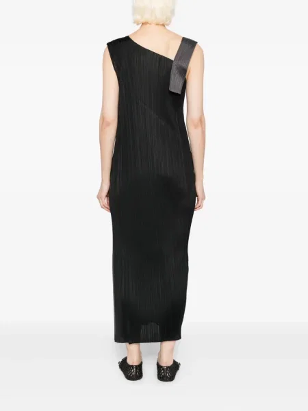Костюм рокля Pleats Please Issey Miyake черно