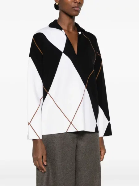 Pulover Max Mara cu model argyle negru