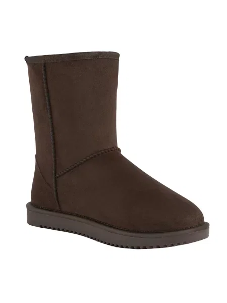 Wodoodporne Buty Zimowe Risely Z Podszewką Ze Sztucznego Futra brązowe