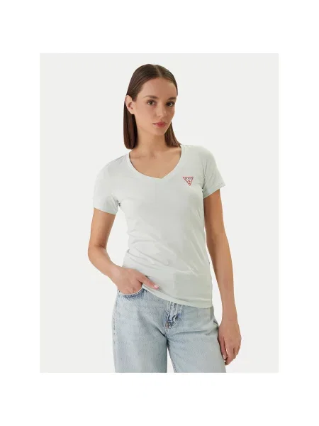 Guess T-shirt Slim Fit zelena