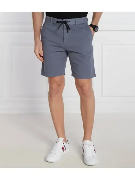 BOSS ORANGE Pantaloni scurți Chino | Tapered fit albastru