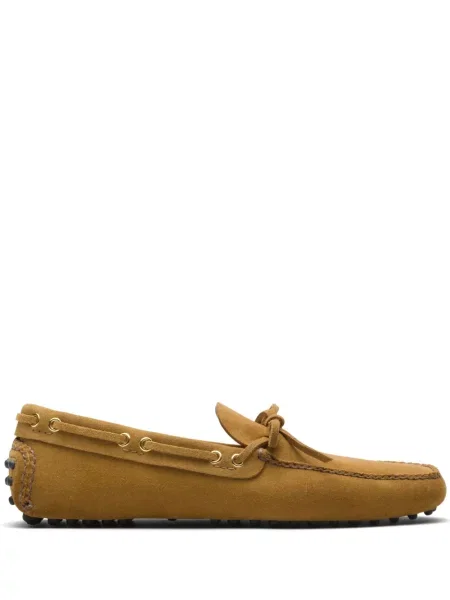 Pantofi loafer Car Shoe din piele de căprioară maro