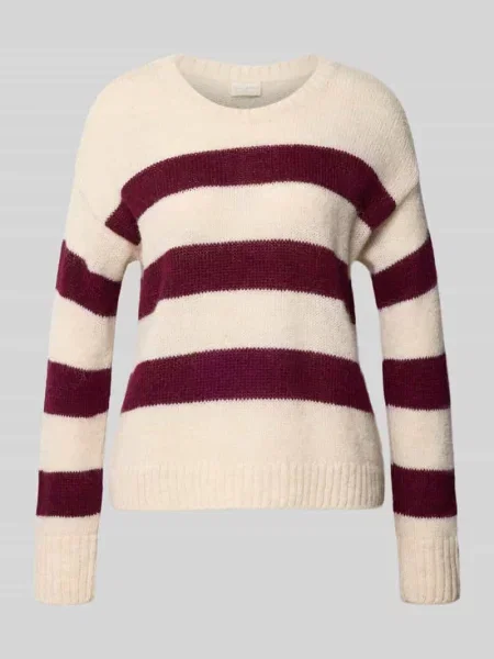 Sweter z dzianiny z okrągłym dekoltem Milano Italy