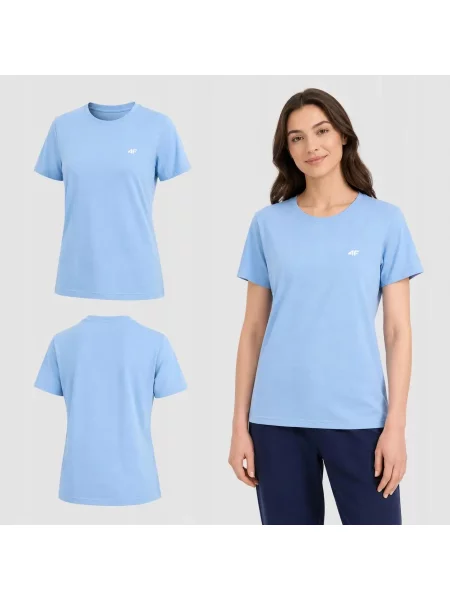 T-SHIRT 4F KOSZULKA SPORTOWA NA CO DZIEŃ niebieska