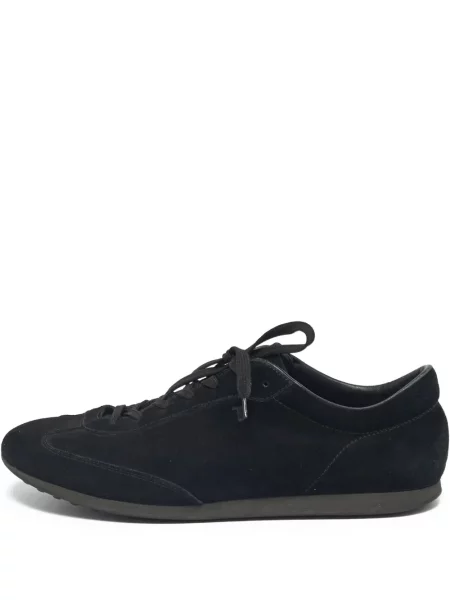 Sneakerși Tod's cu șireturi din piele de căprioară negru