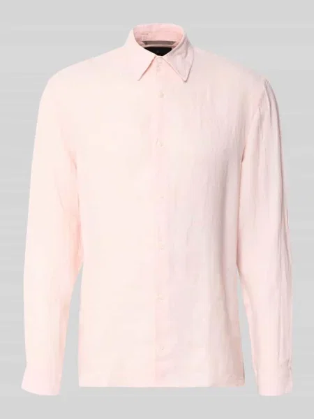 Koszula o kroju regular fit z czystego lnu model Lawrence' Jack & Jones Premium różowa