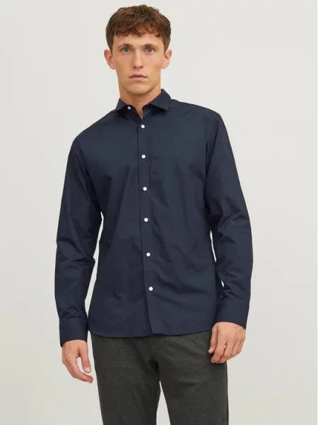 JACK & JONES Košulja mornarsko plava tamnoplava