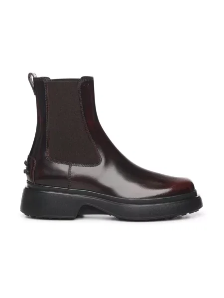 Sztyblety Tod's skórzane brązowe