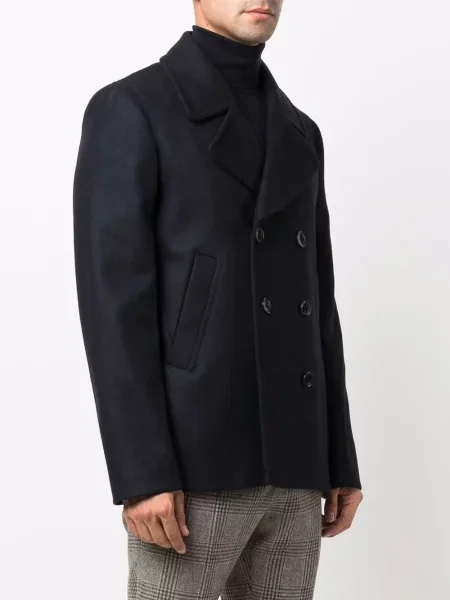 Двуреден двуредно палто Ps Paul Smith синьо