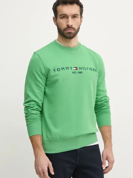 Tommy Hilfiger Суитшърт Logo зелен