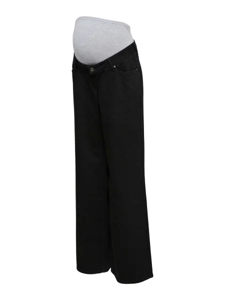 MAMALICIOUS Jeans MLMalaga gri amestecat / denim negru