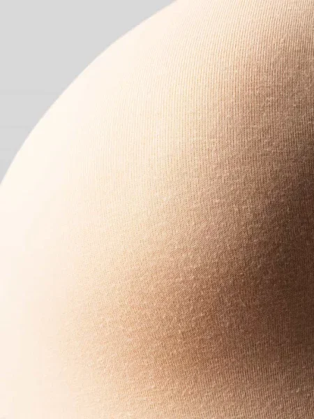 Biustonosz trójkątny z koronką szydełkową Skiny beżowy