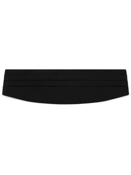 Curea Dolce & Gabbana de mătase plisată negru