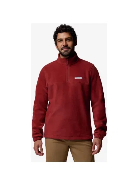 Polar Columbia Steens Mountain Half Zip bordowy S czerwony
