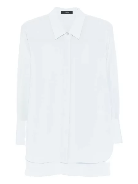 Bluză de mătase Joseph de mătase albastru