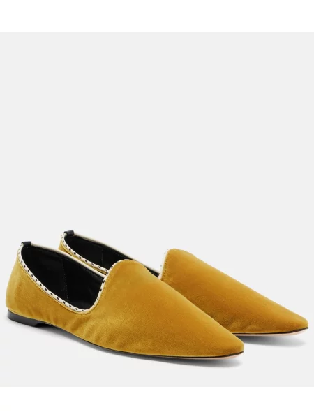 Chiloți Toteme de catifea slip-on galben