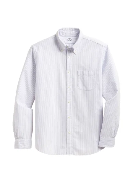 Cămașă Brooks Brothers din țesătură twill alb