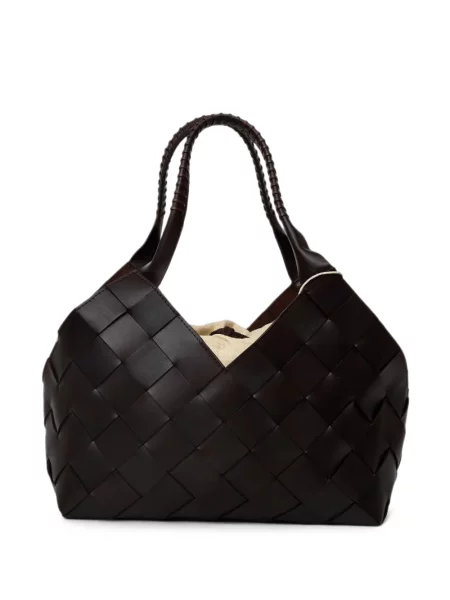 Geantă shopper Dragon Diffusion din piele maro