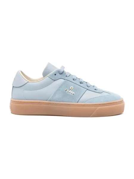 Sneakersy Furla skórzane niebieskie