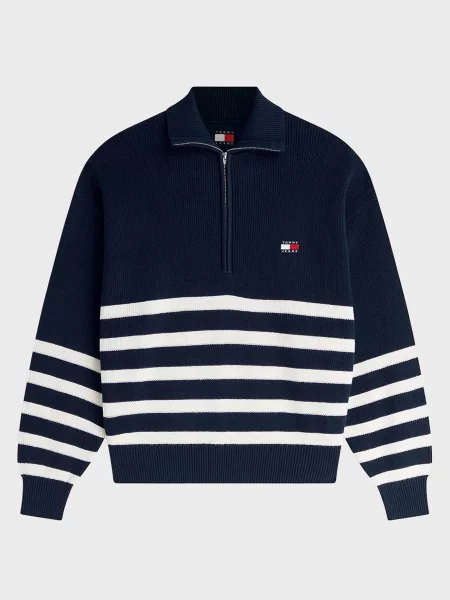 Свитер Tommy Jeans в полоску синий