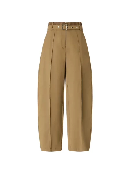 Cu centură pantaloni Pinko verde