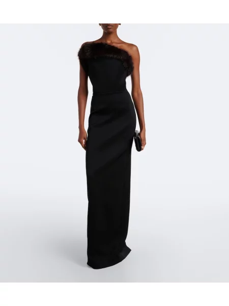 Rochie David Koma fără bretele negru