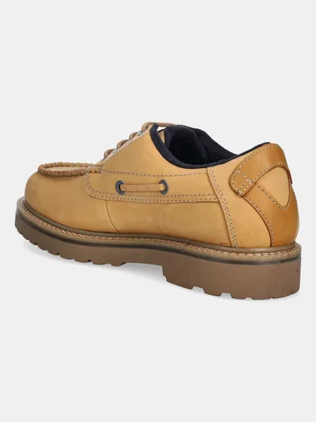 Nubukové polobotky Tommy Jeans ARCHIVE 01 BOAT SHOE béžová