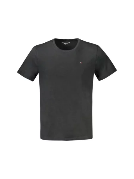 Koszulka Tommy Hilfiger klasyczna z krótkim rękawem czarna