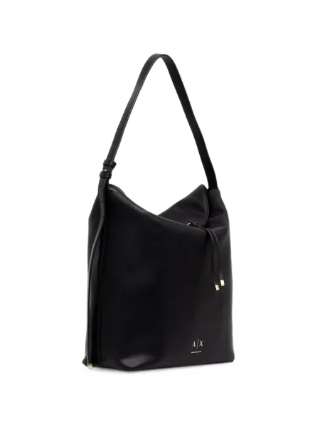 Geantă shopper Armani Exchange cu imagine cu cordon negru