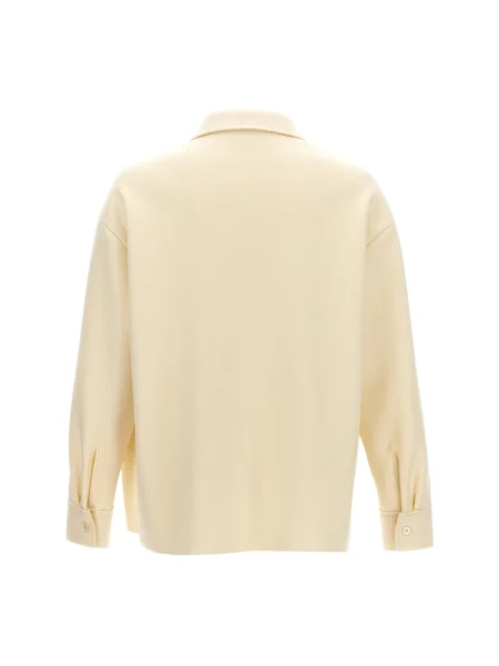 Koszula Jil Sander wełniana biała
