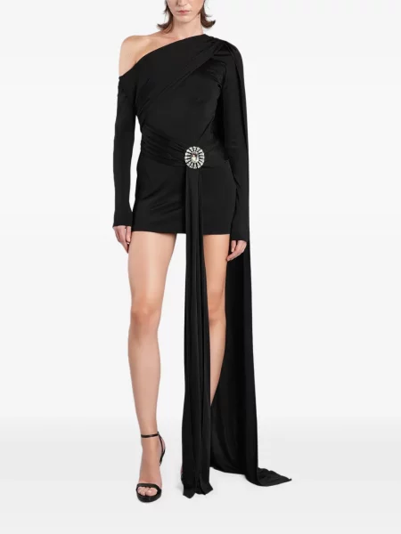 Rochie mini David Koma cu un umăr gol negru