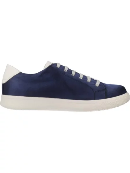 Satynowe sneakersy Stonefly niebieskie