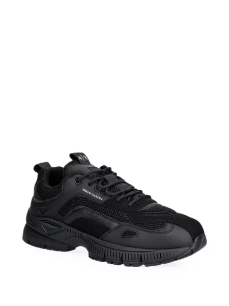 Sneakerși Armani Exchange plasă negru