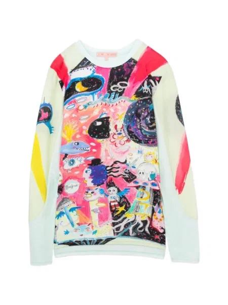 Тениска Tsumori Chisato с принт зелено