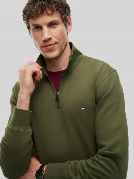 Sweter Tommy Hilfiger oliwkowy