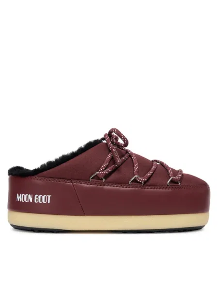 Papuci tip mules Moon Boot bordo