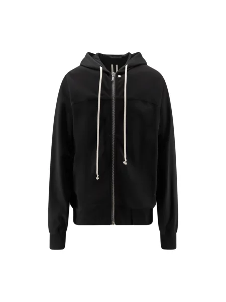 Bluza z kapturem Rick Owens z kapturem czarna