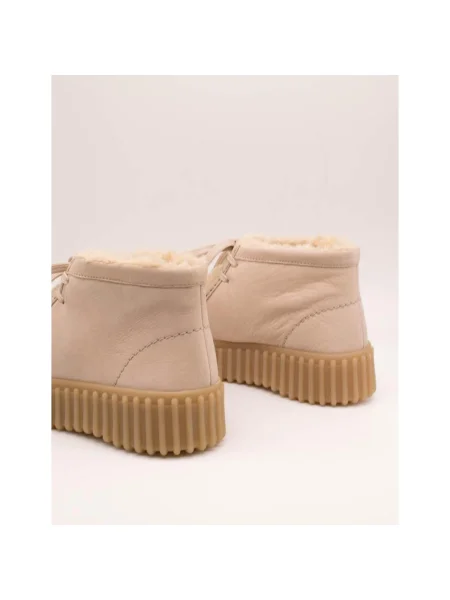 Šnurovacie tenisky Clarks béžová