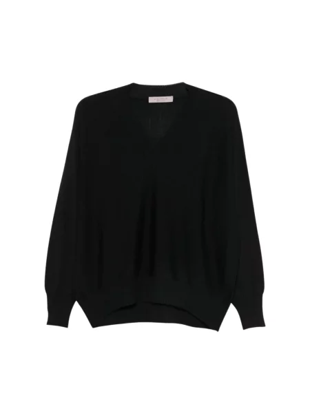 Lekki sweter D.exterior wełniany czarny