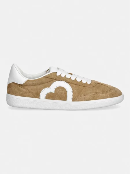 Superge iz semiša Love Moschino bež