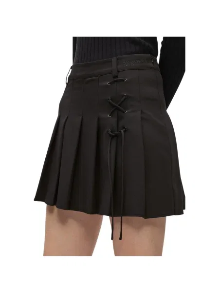 Fusta plisata Karl Lagerfeld plisată negru