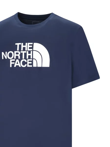 Къс тениска The North Face с къс ръкав синьо
