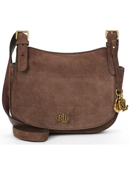Kabelka Lauren Ralph Lauren hnedá