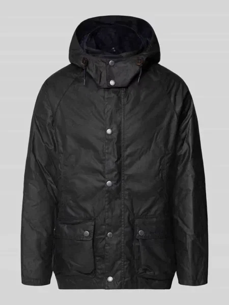 Parka o kroju regular fit z czystej bawełny Barbour granatowa