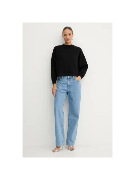 Bluza Armani Exchange z okrągłym dekoltem czarna